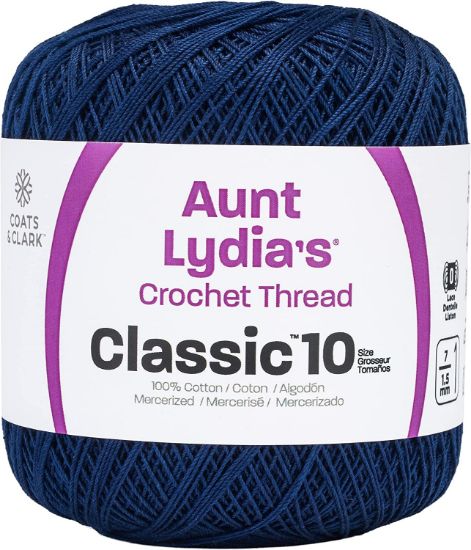 Picture of Aunt Lydia's Classic Crochet Thread Size 10 Navy