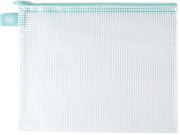 Picture of Avery Elle Zippered Vinyl Mesh Pouch Aqua-Large
