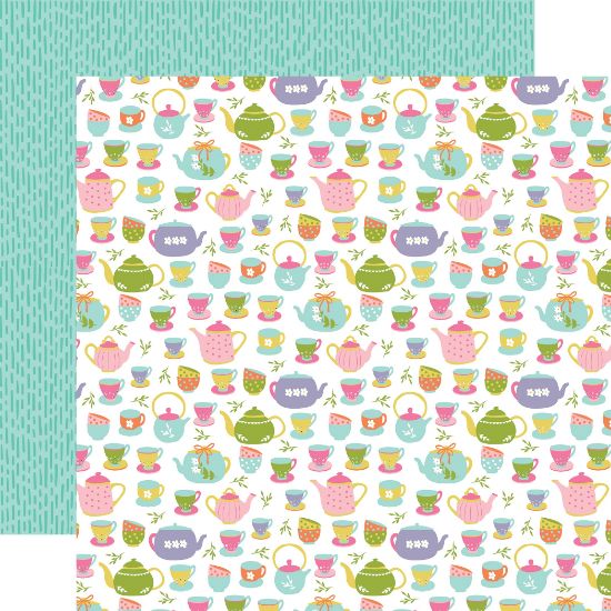 Picture of All About A Girl Double-Sided Cardstock 12"X12"-Tea Time
