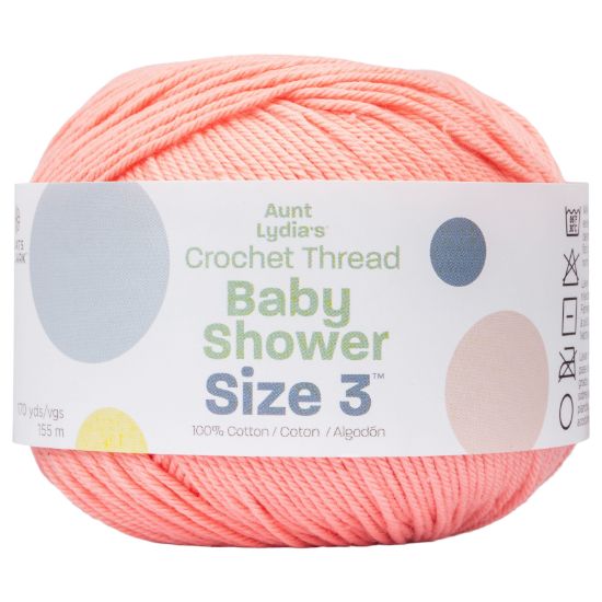 Picture of Aunt Lydia's Baby Shower Crochet Thread Size 3 Shrimp