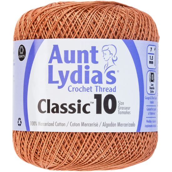 Picture of Aunt Lydia's Classic Crochet Thread Size 10 Copper Mist