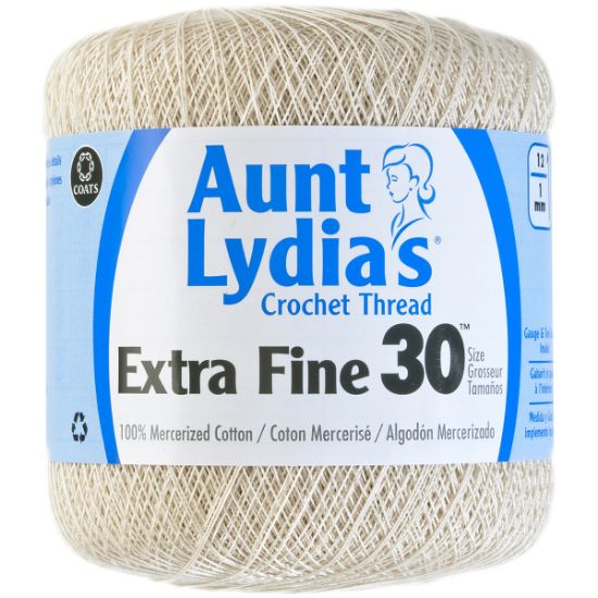 Picture of Aunt Lydia's Extra Fine Crochet Thread Size 30 Natural