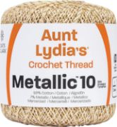 Picture of Aunt Lydia's Metallic Crochet Thread Size 10 Natural & Gold