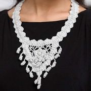 Picture of Aunt Lydia's Metallic Crochet Thread Size 10 White & Silver