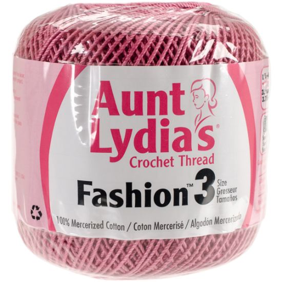 Picture of Aunt Lydia's Fashion Crochet Thread Size 3 Warm Rose 