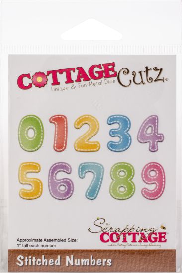 Picture of CottageCutz Die Stitched Numbers 1"