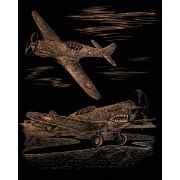 Picture of Copper Foil Engraving Art Kit 8"X10" WWII Fighter