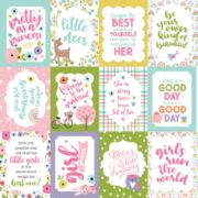 Picture of All About A Girl Double-Sided Cardstock 12"X12"-3"X4" Journaling Cards