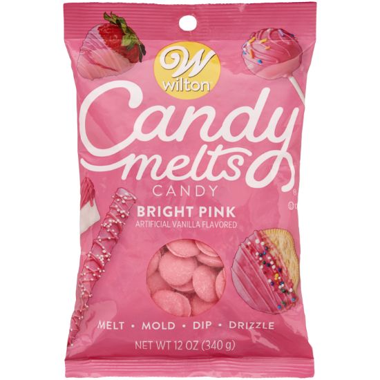 Picture of Candy Melts Flavored 12oz Bright Pink, Vanilla