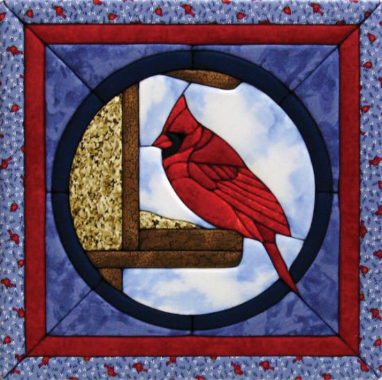 Picture of Cardinal Quilt Magic Kit 12"X12"