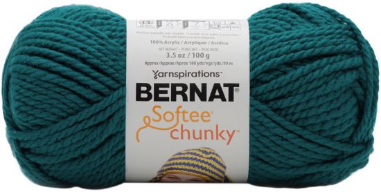Picture of Bernat Softee Chunky Yarn Teal Waves