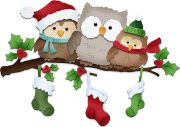Picture of CottageCutz Dies Holiday Owls