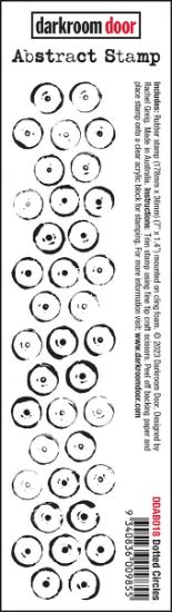 Picture of Darkroom Door Abstract Cling Stamp 1.4"X7"-Dotted Circles