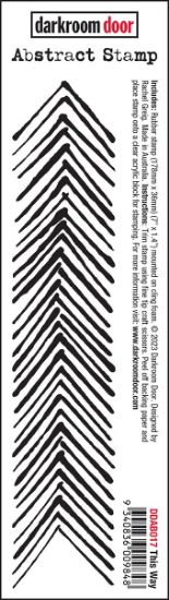 Picture of Darkroom Door Abstract Cling Stamp 1.4"X7"-This Way