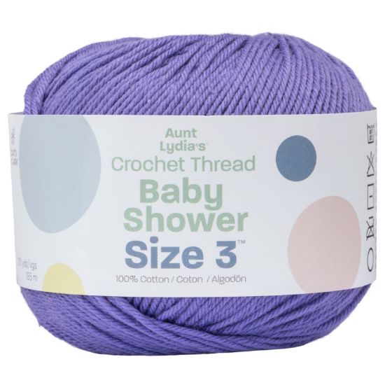 Picture of Aunt Lydia's Baby Shower Crochet Thread Size 3 Amethyst