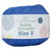 Picture of Aunt Lydia's Baby Shower Crochet Thread Size 3 Crayon Blue