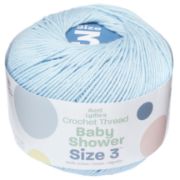 Picture of Aunt Lydia's Baby Shower Crochet Thread Size 3 Icy Blue