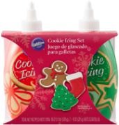 Picture of Cookie Icing 9oz 2/Pkg Red/Green
