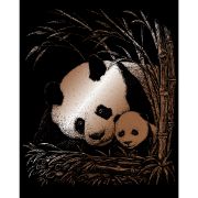 Picture of Copper Foil Engraving Art Kit 8"X10" Panda & Baby