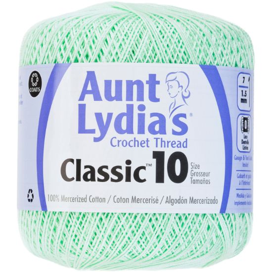Picture of Aunt Lydia's Classic Crochet Thread Size 10 Mint Green