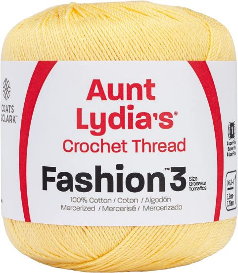 Picture of Aunt Lydia's Fashion Crochet Thread Size 3 Maize