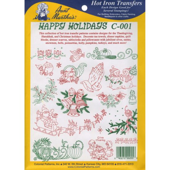 Picture of Aunt Martha'a Iron-On Transfer Collection Happy Holidays