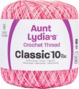 Picture of Aunt Lydia's Classic Crochet Thread Size 10 Shades Of Pink