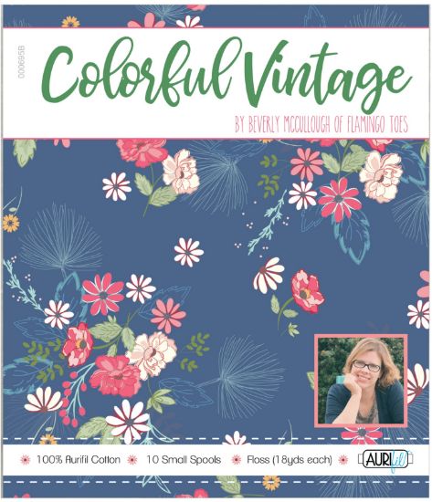 Picture of Aurifil Designer Thread Collection Colorful Vintage By Beverly Mccullough