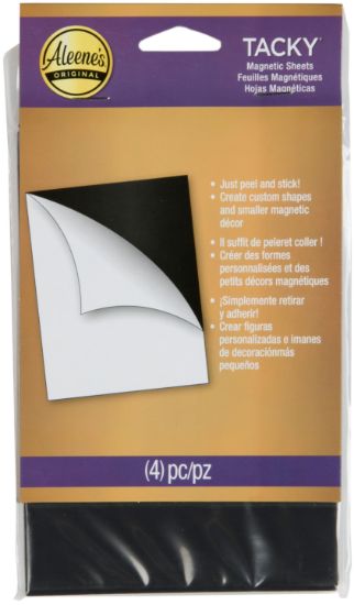 Picture of Aleene's Magnetic Tacky Sheets 4"X6" 4/Pkg