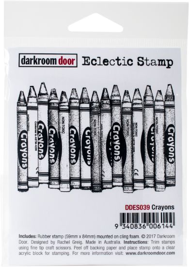 Picture of Darkroom Door Cling Stamp 3"X2" Crayons