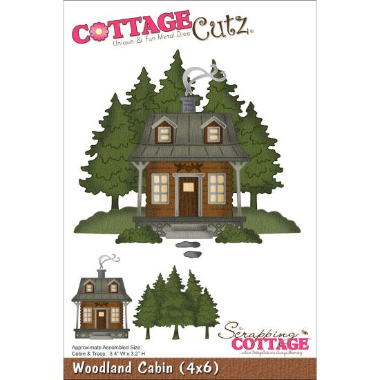 Picture of CottageCutz Die   Woodland Cabin 3.4"X3.2"