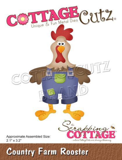 Picture of CottageCutz Dies-Country Farm Rooster 2.1x3.2"