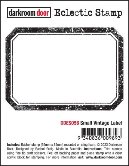 Picture of Darkroom Door Eclectic Cling Stamp 2.3"X3.3"-Small Vintage Label