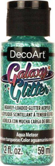 Picture of DecoArt Galaxy Glitter Acrylic Paint 2oz Meteor - Aqua