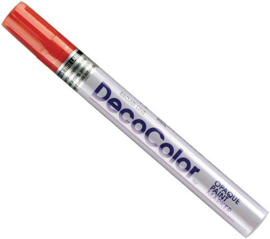 Picture of Decocolor Broad Opaque Oil-Based Paint Marker Open Stock Red
