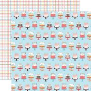 Picture of Birthday Girl Double-Sided Cardstock 12"X12" Cakes & Candles