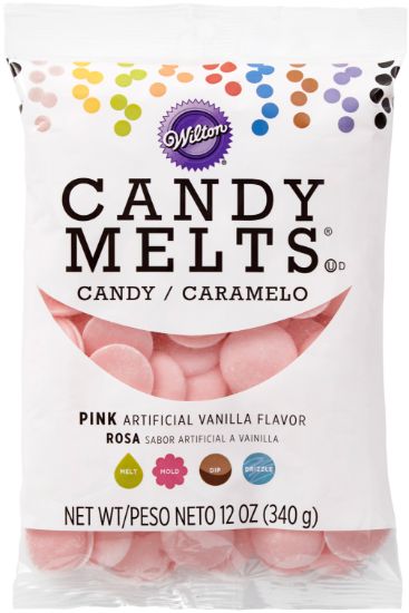 Picture of Candy Melts Flavored 12oz Pink, Vanilla