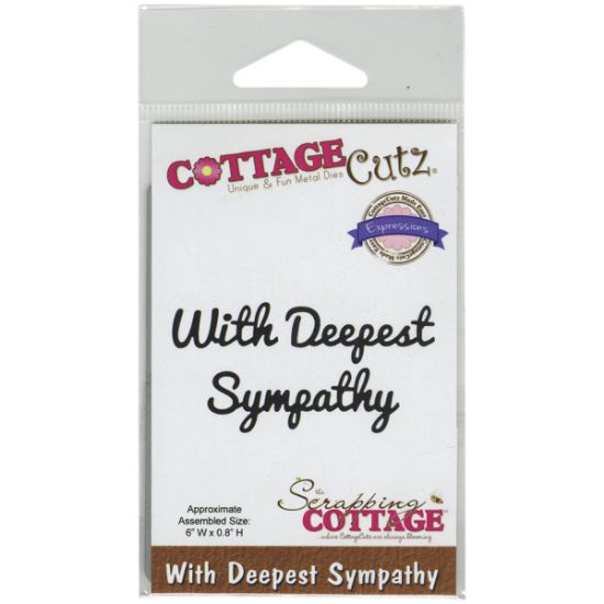 Picture of CottageCutz Expressions Die With Deepest Sympathy 6"X.8"
