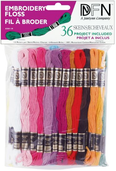 Picture of Cotton Embroidery Floss Pack 8.7yd 36/Pkg Pastel Colors