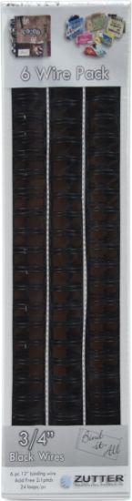Picture of Bind-It-All OWire .75" 6/Pkg Black