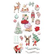 Picture of Candy Cane Lane Puffy Stickers 21/Pkg-