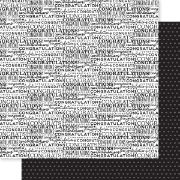 Picture of Cap & Gown Double-Sided Cardstock 12"X12"-That's A Wrap