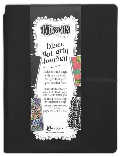 Picture of Dyan Reaveley's Dylusions Dot Grid Journal 11.75"X9"-Black