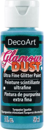 Picture of Glamour Dust Glitter Paint 2oz Turquoise Sparkle