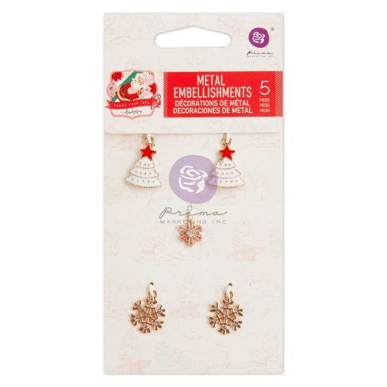 Picture of Candy Cane Lane Enamel Charms 5/Pkg-