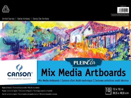 Picture of Canson Artist Series Plein Air Mixed Media Artboards 12"x16"-10 Boards