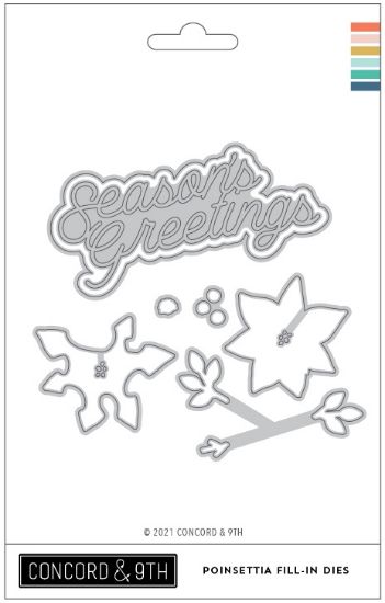 Picture of Concord & 9th Dies-Poinsettia Fill-In