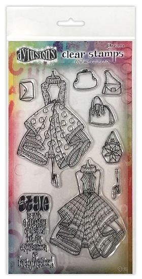 Picture of Dyan Reaveley's Dylusions Couture Stamp Set Ladies Who Lunch, Duo