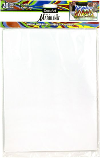 Picture of DecoArt Water Marbling Paper 20/Pkg