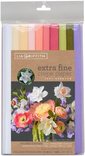 Picture of Extra Fine Crepe Paper 10/Pkg Secret Garden